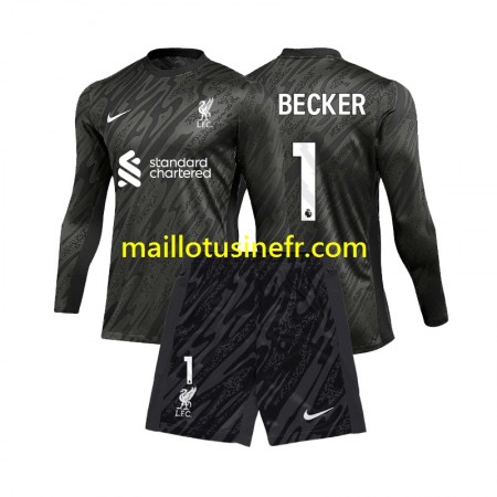 Maillot de Foot Liverpool Alisson Becker 1 Gardien Domicile 2024-25 Manches Longues - Enfant Maillot de Foot Liverpool Alisson Becker 1 Gardien Domicile 2024-25 Manches Longues - Enfant
